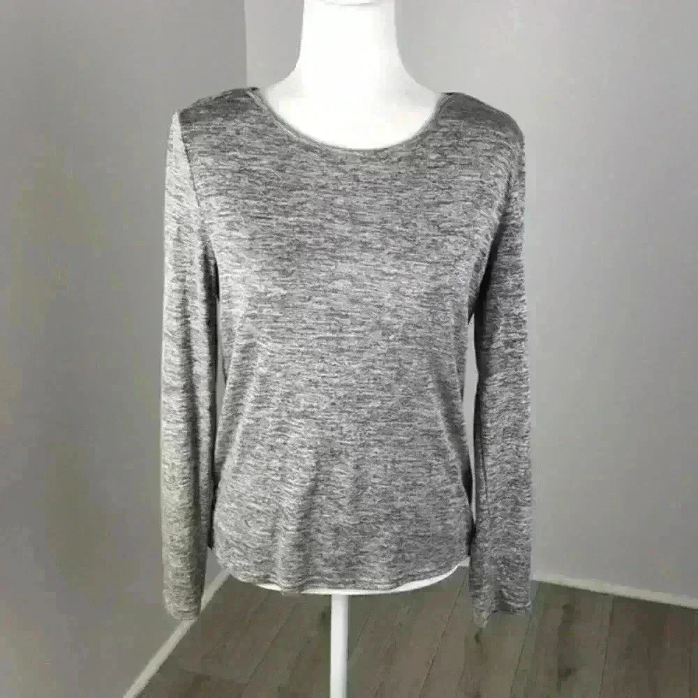 Shein Long Sleeve Open-Back Top Size M